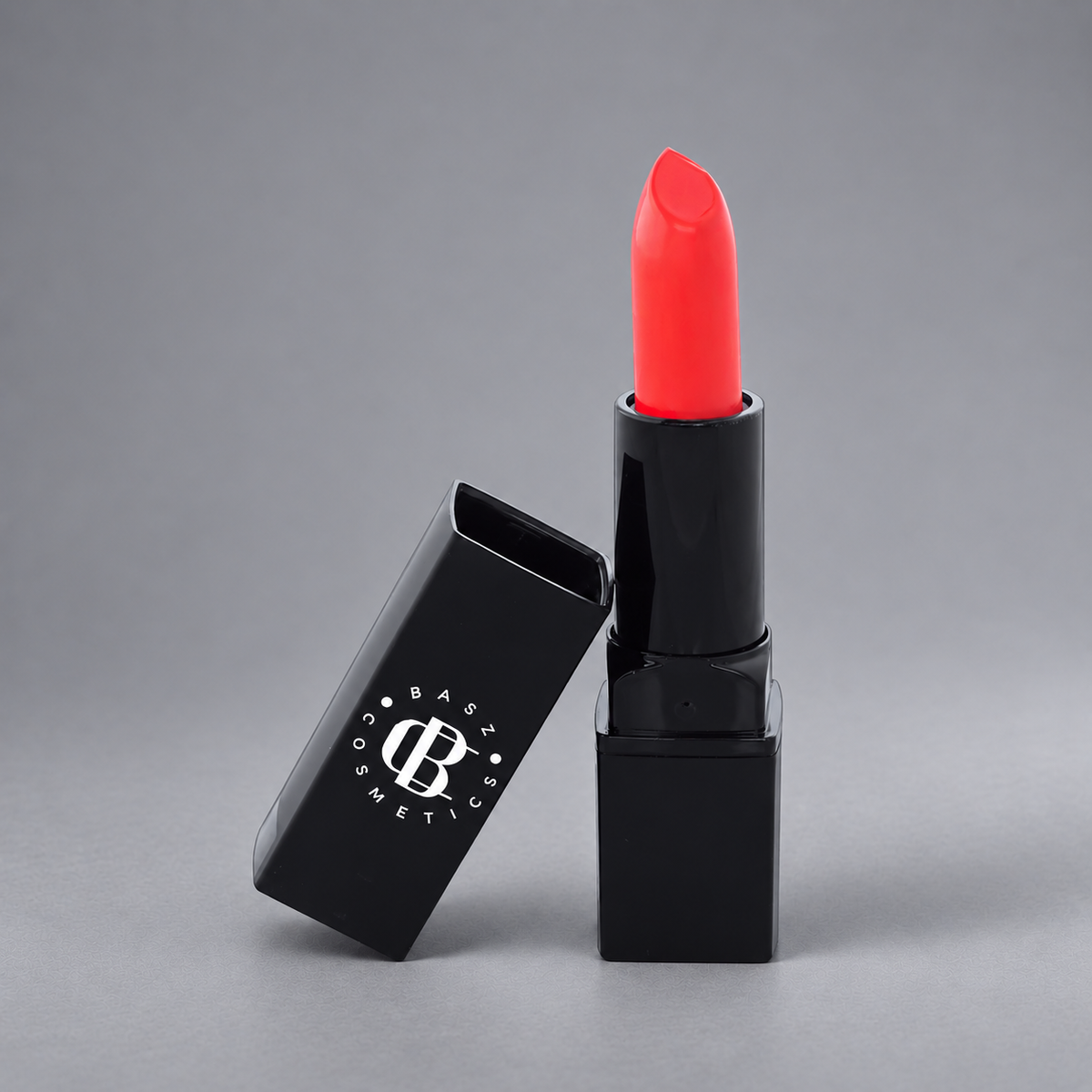 BaszCosmetics Red Flag Matte Lipstick in Coral Warning